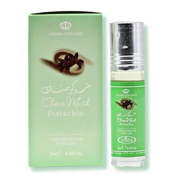 Al Rehab Choco Musk Pistachio 6ml Roll-On Perfume Oil (3-Pack) | Alcohol-Free Unisex Nutty Gourmand Perfume Oil